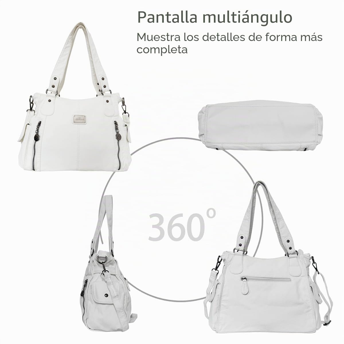 NICOLE&DORIS Moda Grande Bolsos de Mujer Bolso Señora Tote,Bolso de Hombro de Suave PU Cuero Bolso Bandolera bolsa de trabajo
