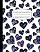 Composition Book: Magic Hearts Night Sky Meditation Wide Ruled Paper Lined Notebook Unicorn Journal for Teens Kids Students Back to School 7.5 x 9.25 in. 100 Pages