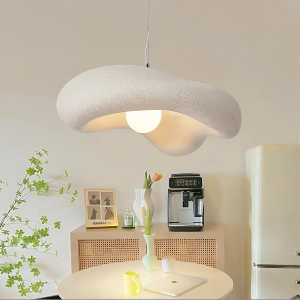 Moderne Wabi-Sabi Pendelleuchte Kreative Blumen Hängeleuchte E27 Esstisch Pendellampe Höhenverstellbar Nordisch Stil Für Schlafzimmer Wohnzimmer Esszimmer Küche Hängelampe Bracken Braun,50cm