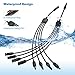 BougeRV Solar Y Branch Connectors Extra Long Solar Panel Parallel Connectors 1 to 4 Solar Cable Wire Plug Tool Kit (M/FFFF and F/MMMM)