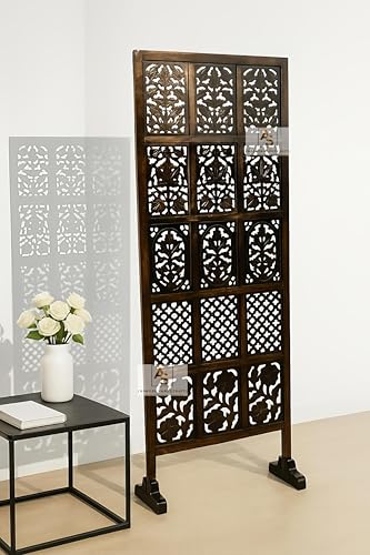 Image of Wooden Partition for Living Rooms Wall Dividers,Screen Separator Wall Divider for Hall Wall Panels for Living Room /Kitchen /Bedroom /Office /Restaurant (30 Inches Width Single Panel)