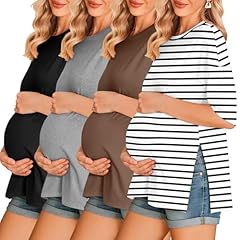 4pcs Black / Brown / Grey / Stripe