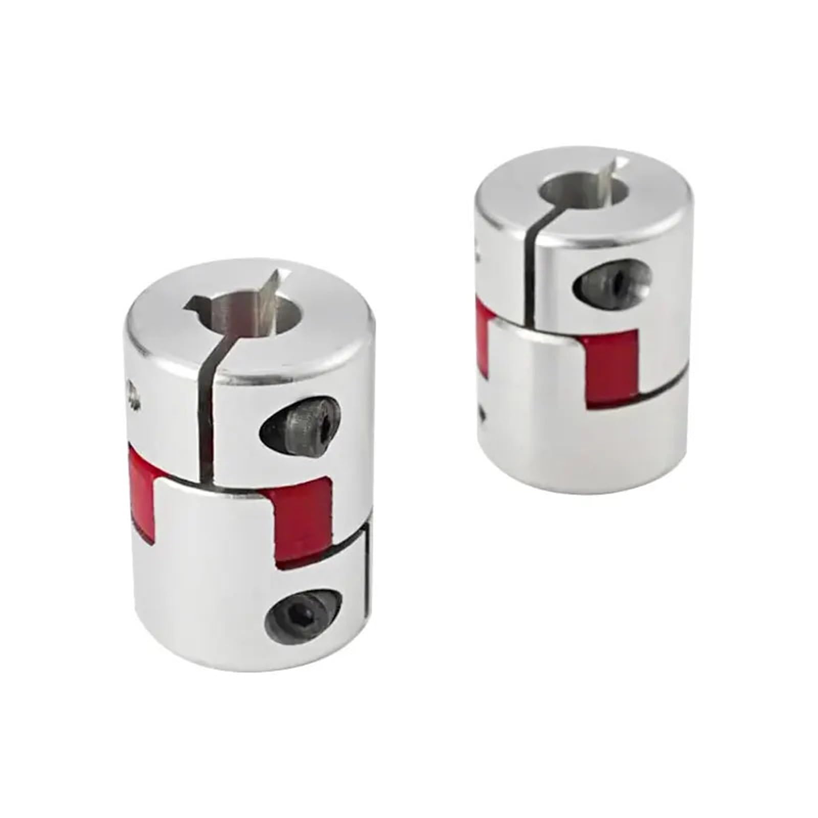 Acoplador de dos mordazas D20 L25 de aluminio ciruela, eje flexible, acoplamiento BW, 4/5/6/6,35 8/10 mm, 1 unidad(6-10)