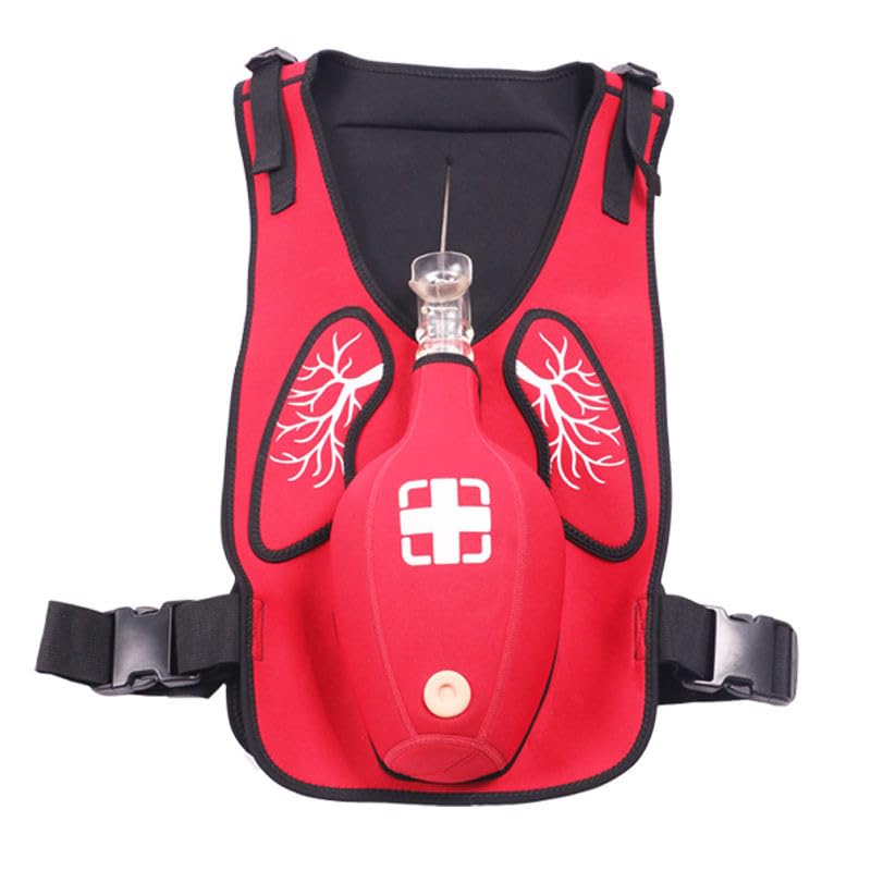 Hdylianx Anti Choking Vest Adjustable Shoulder Straps and Waist Belt Airway Obstruction Simulation Training Wearing Vest for First Responder Student First Aid Teaching (Adult)