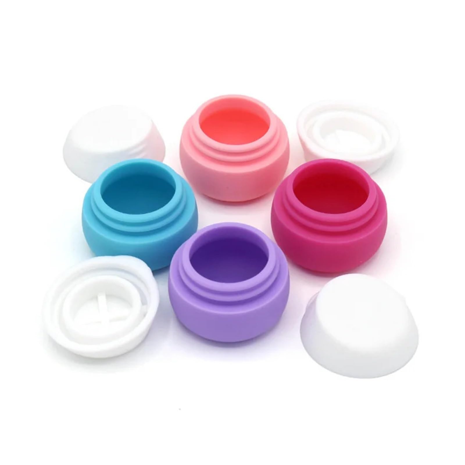 1/4 Stück 20 ml Silikon-Reiseglas | Silikon, auslaufsicher, nachfüllbar, tragbar, 20 ml, for den Reisegebrauch(7)