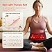 Red Light Therapy Belt for Body, Cordless Infrared Therapy Belt for Back/Abdomen, Waist Wrap with Pulse/Vibration Massage & Timer, Pain Relief, Muscle Relaxation & Circulation Boost, Gift for Parents