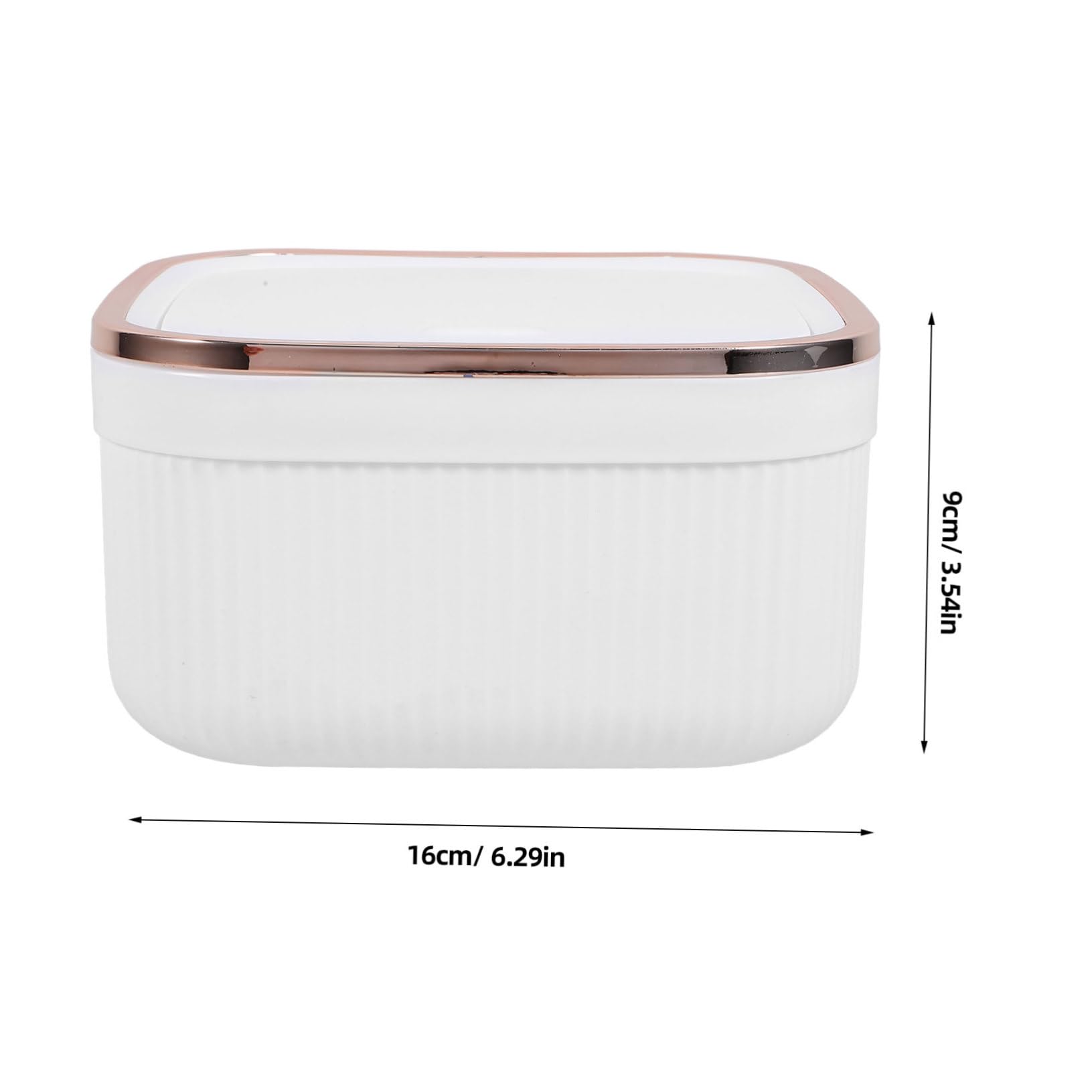 Alipis Miniature Rubbish Pot Small Trash Can Kitchen Trash Can Lid Pp Material Strong Small Waste Bin Solution