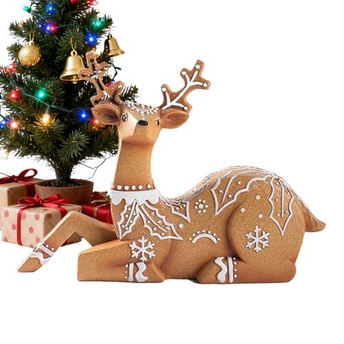 Rennes de Noël en résine pour sublimer votre table basse de fête - 8