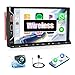 android zoll günstig Kaufen-SIXWIN Double Din Autoradio mit Wireless CarPlay Android Auto Radio Bluetooth 7 Zoll HD Touchscreen MP5 Player Mirror Link FM/6 USB/AUX in/Fast Charge+ R眉ckfahrkamera Fernbedienung Mikrofon