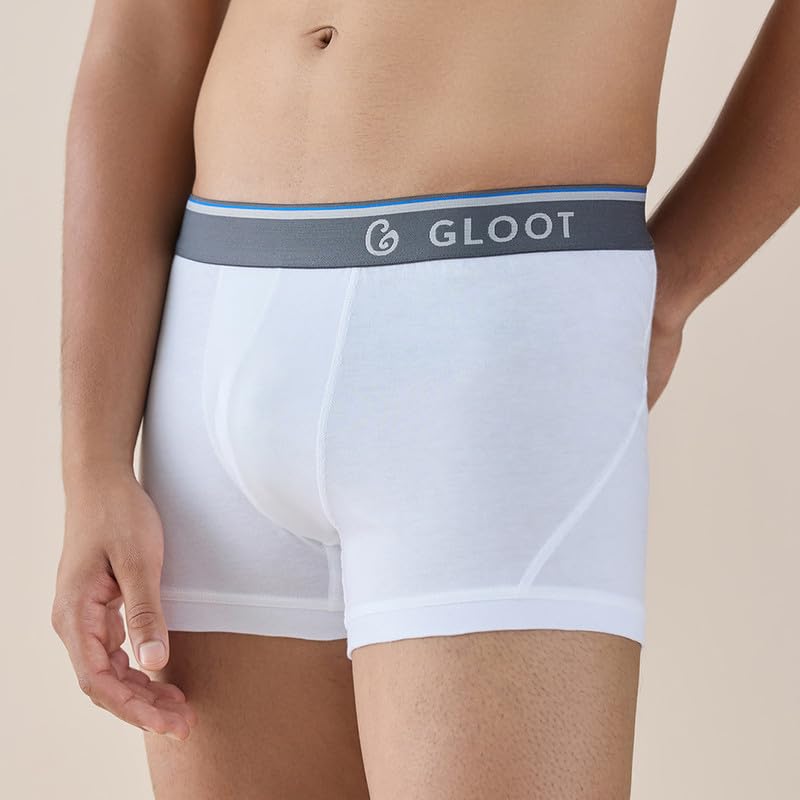 Image of GLOOT Men's Cotton Trunks Striped Briefs