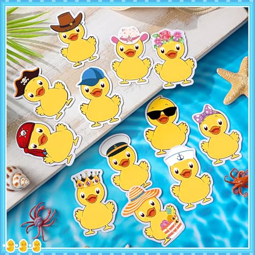 12 imanes decorativos en forma de pato para puerta miniatura 6