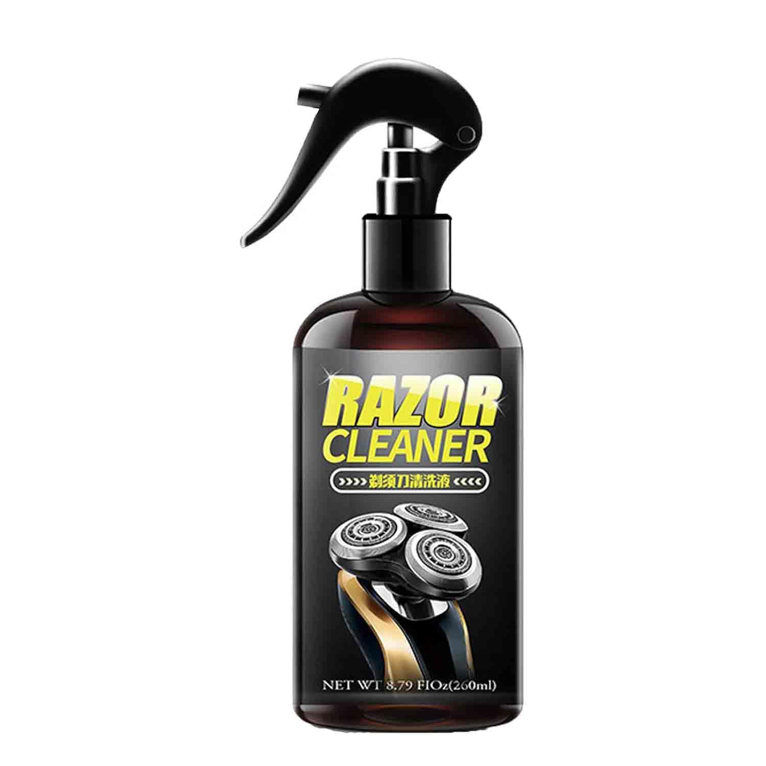 Universal Efficient Electric Razor Cleaner Spray, Electric Shaver Cleaning Solution, Blade Cleaner, Say Goodbye to Clogged Razors, for Cleaning, Lubricating, and Rust