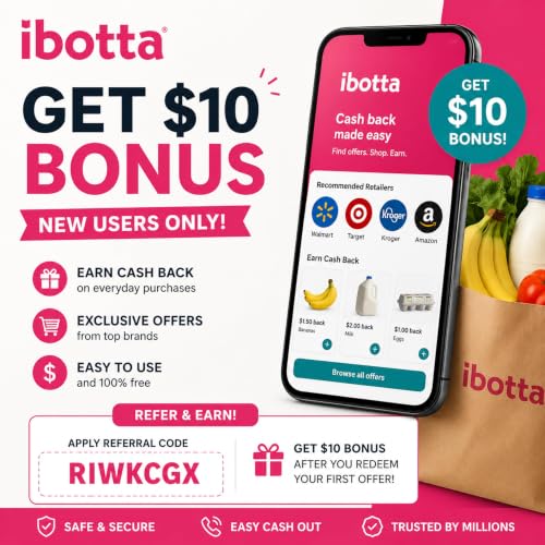 Apply ▶ Ibotta Refferral code《RIWKCGX》Get $10 Bonus to New Users!