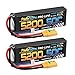 PowerHobby 3S 11.1V 5200mAh 50C Lipo Battery 2 Pack w XT90 Connector (2) Fits : Arrma Kraton Nero Tyhpon Senton Tailon OUTCAST FAZON