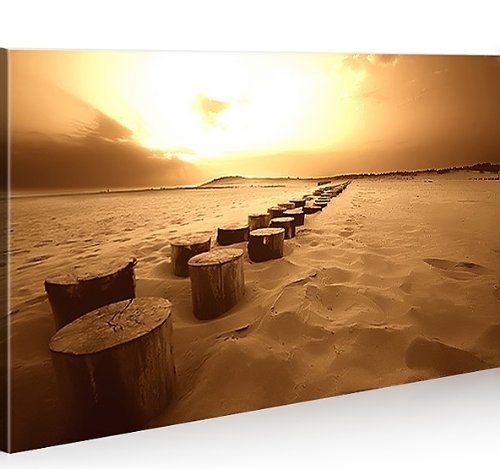 islandburner Cuadro sobre lienzo Cap Ferret Costa Atlántica 1K XXL Póster Lienzo Lienzo Decoración Salón Marca