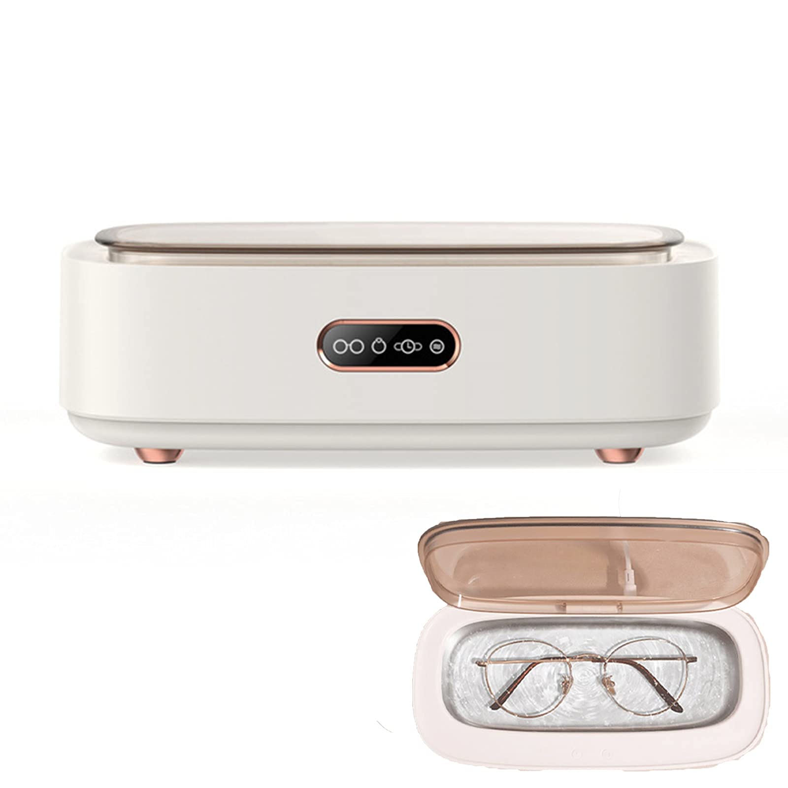 GHJrtHFJ Eyewear cleaners, Digital Ultrasonic Cleaner Bath Jewelry Glasses Circuit Board Cleaning Machine Ultrasound Sterilizing(White)