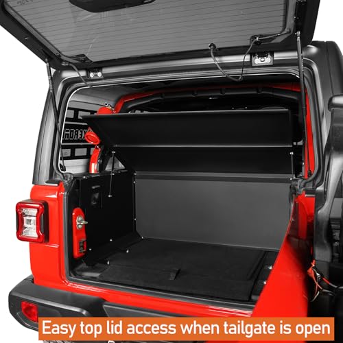 Image of Hooke Road Security Trunk Cargo Cover for 2018-2023 Jeep Wrangler JL