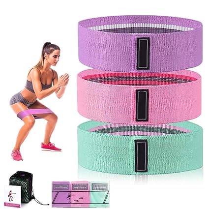 SBXESIS Fabric Hip Band | Fabric Resistance Band | Fabric Loop Band | Set of 3 (B0D3ZFXVBL) Amazon Price History, Amazon Price Tracker