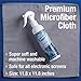 MiracleSpray for Electronics Cleaning, Safe Multisurface Cleaner for Any TV, Phone, Monitor, Keyboard, Screen, Computer, Includes Microfiber Towel - 8 Ounce Kit