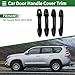 Motoforti Car Door Handle Cover Trim, Side Door Handle Cover, for Toyota RAV4 2013-2018, ABS Black 1 Set