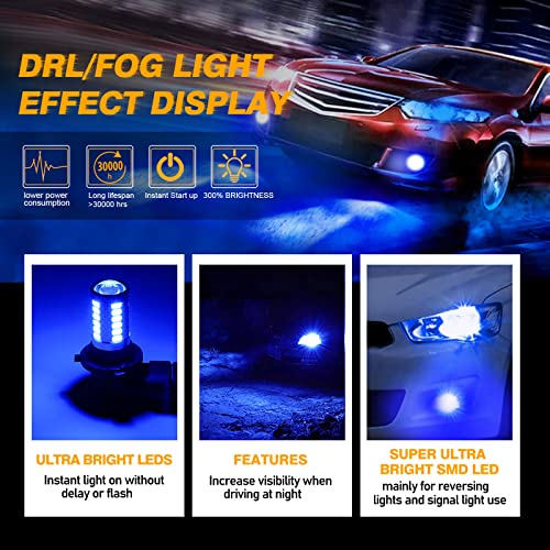image for Auxbeam 9005 9006 H10 LED Fog Light Bulbs High Power 50W 3020 SMD Bulb