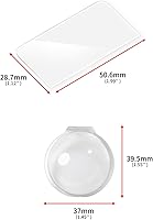 Vista 2 de FEICHAO Funda protectora de silicona con tapa de lente, película de pantalla compatible con accesorios de cámara de acción OSMO 360