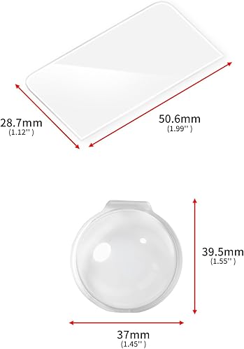 Miniatura 2 de FEICHAO Funda protectora de silicona con tapa de lente, película de pantalla compatible con accesorios de cámara de acción OSMO 360 (película de