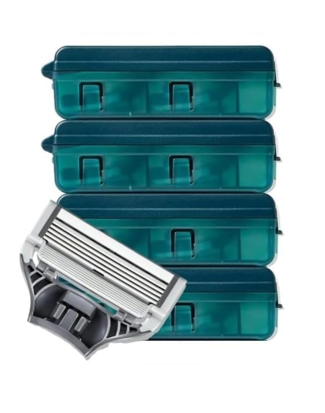 Razors for Men -Razor Blade Refills, Harry Razor Blade Refill 8 Count, Sharper 5-Blade, Close and Comfortable Shave - Compatible