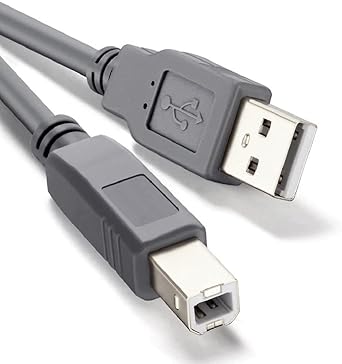 FEDUS 5 Meter/16.4Feet USB 2.0 High Speed Printer Cable Scanner Cable A Male to B Male for HP, Canon, Etc. Grey
