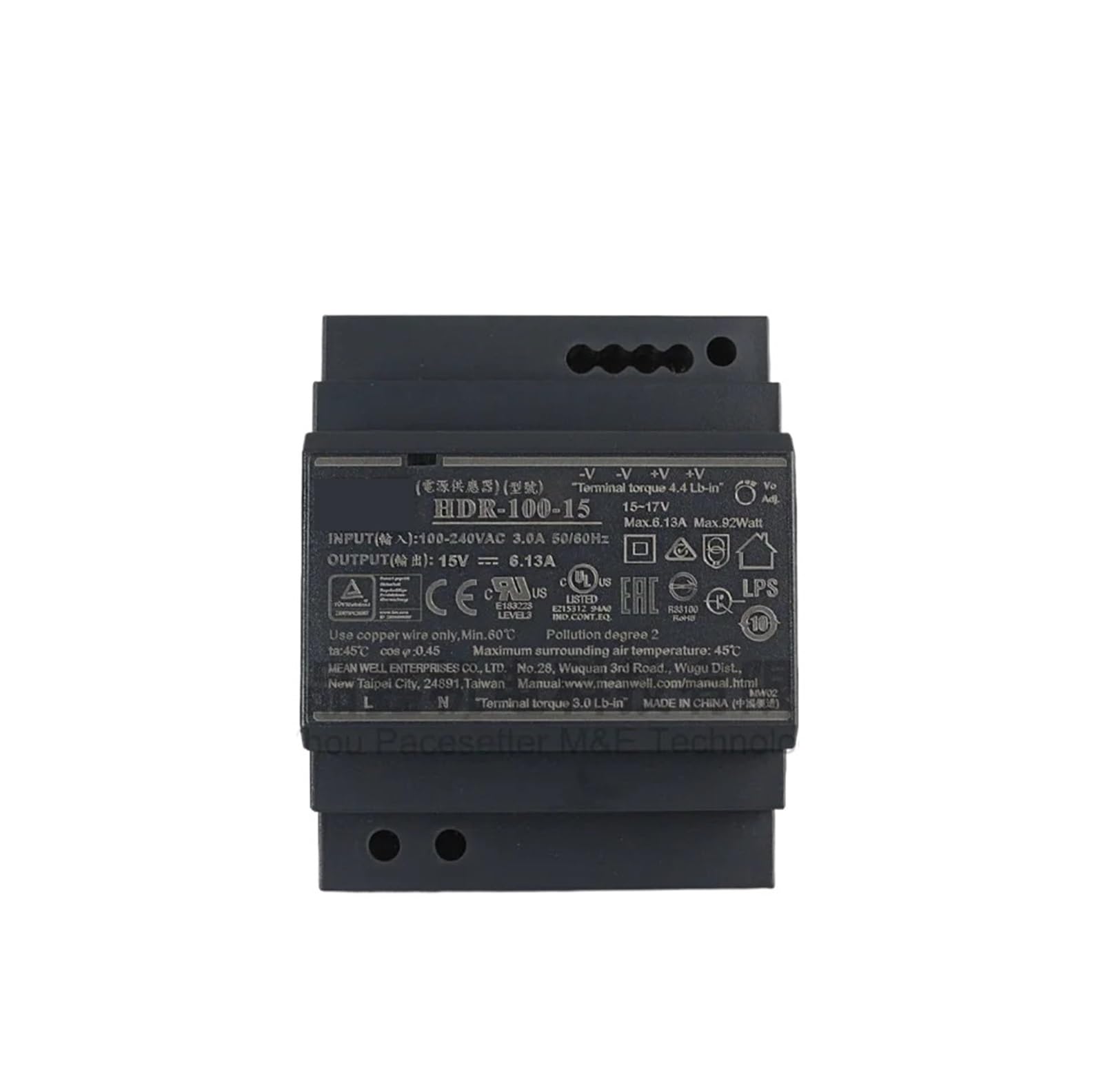 BALYDLUL HDR-100 12V/15V/24V/48V-N Guide rail type 100W DC switching power supply(HDR-100-48N)