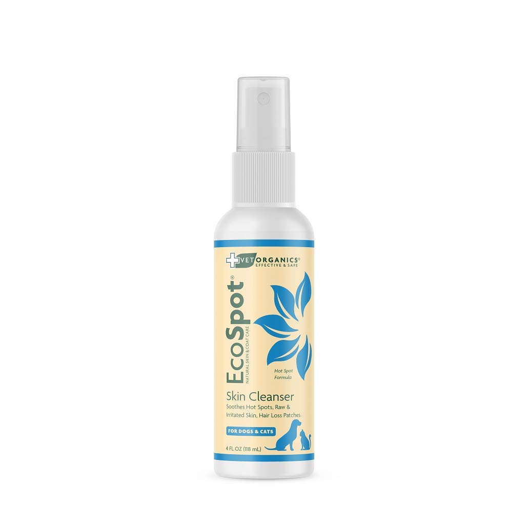 Vet OrganicsEcoSpot, Natural Skin & Coat Care, Skin Soother, Cleaner & Disinfectant, For Dogs & Cats, 4 fl oz (118 ml)