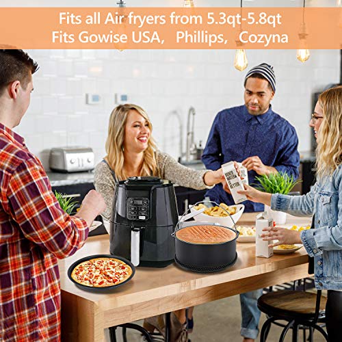 Air Fryer Accessories,TedGem 12PCS Air Fryer Accessories Set for Gowise USA & Phillips & Cozyna Air Fryer,Suit for 5.3qt to 5.8qt