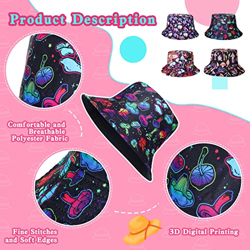 Cindeer 4 Pcs Sombreros Bucket unisex para exteriores miniatura 3
