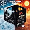 Ramtuff Milk Crate 2-Pack, Built Tough, 250lbs Load Capacity (BV Certified), Extreme Weather