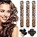 Heatless Hair Curler Velvet, Vernight Shaping · Heatless Curling Tool, Nighttime Beauty Miracle for Short & Long Hair 3PCS Leopard Print