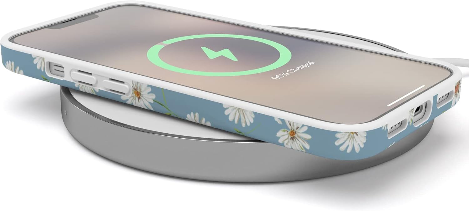 Casely iPhone 13 Case | Daisy Daydream | Baby Blue Floral | Compatible with MagSafe | Classic Ultra Slim Design - Image 5