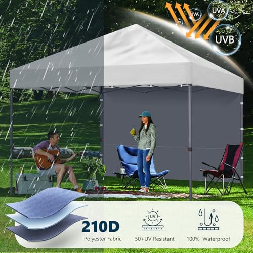 Image of MASTERCANOPY 12x12 Pop Up Canopy Sidewall Only 1-Pack Dark Gray