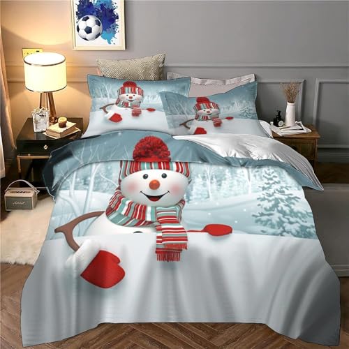 Housse de couette Noël microfibre contre les allergies de lit - 6