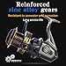 Big Game Surf Spinning Fishing Reel 8000/12000,20KG Drag Power Backlash-Free Bearings,Metal Reel Seat,Zinc Alloy Gear for Saltwater Inshore and Offshore Fishing (BG, 12000)