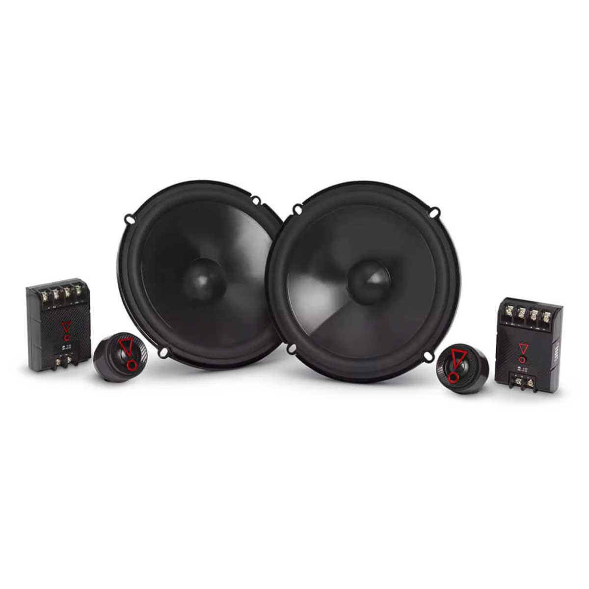 Lautsprecher Boxen Einbaupaket für JBL Stage3 607CF kompatibel mit Audi TT 8N vorne | 2X Tief-Mitteltöner 2X Hochtöner