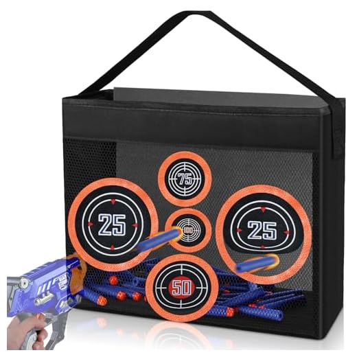Toy Target Fits for Nerf Guns, Portable and Foldable Net Taget for Shooting Practice, with Mesh Netting for Outdoor or Indoor Play, Birthday or Party Gift (Target ONLY)