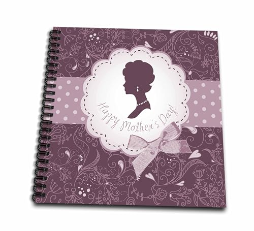 Image of 3dRose db 179150 2 Happy Mothers Day Pink Floral-Memory Book, 12 by 12-Inch