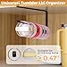 Quehun 2 PCS Tumbler Lid Organizers, Ample Lid Capacity Up to 30 Lids, No Adhesive No Drill Yeti Lid Organizer Holder Inside Cabinet, Space-Saving Stanley Tumbler Cup Lid Holder Organizer for Kitchen
