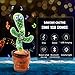 Dancing Cactus Smart Toy, Bluetooth Rechargeable Talking Singing Mimicking Repeating Cactus Mimic Toy Gifts for Baby