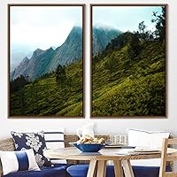 2 Piece Framed Canvas Wall Art Greenlands Canvas Prints Home Artwork Decoration for Living Room,Bedroom - 16