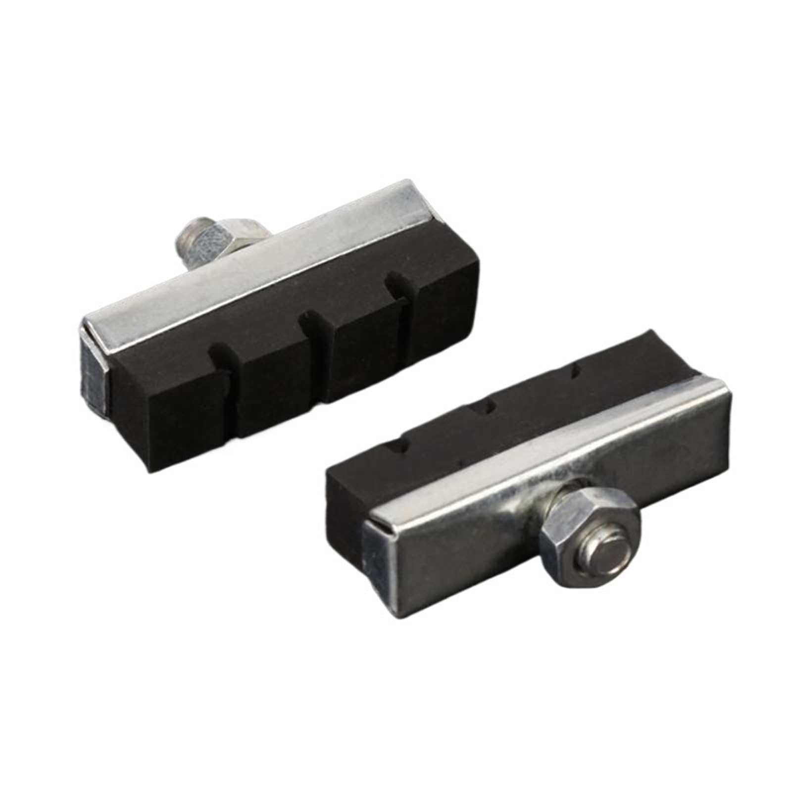 Pastillas de freno bicicleta Zapatas goma en V Bloques negros Accesorios duraderos for bicicletas carretera for mayor seguridad(16pcs)