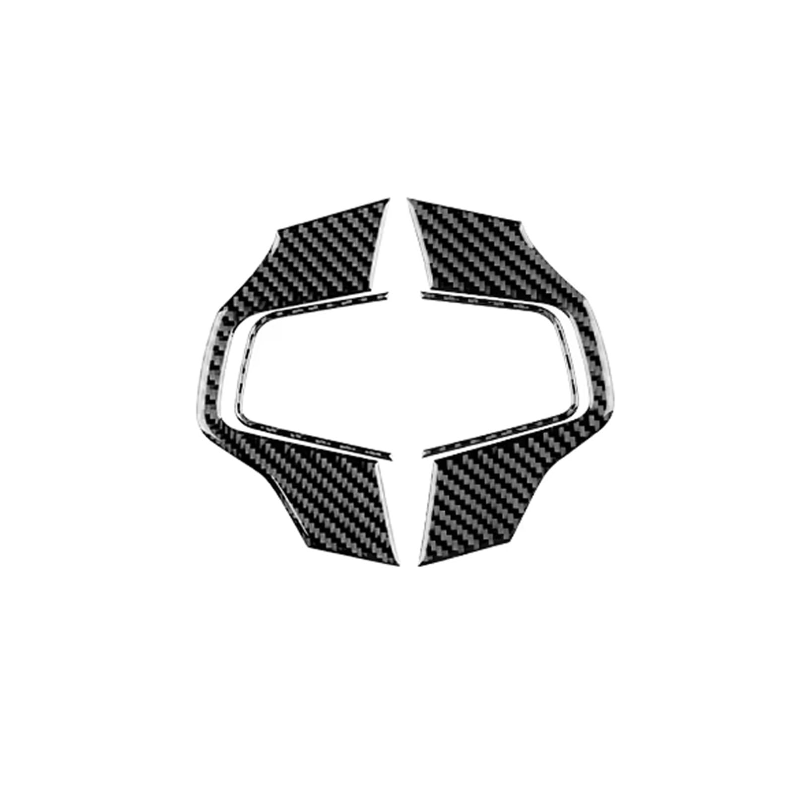 Car Trim Compatible with Mini for Aceman J05 Steering Wheel Button Frame Sticker Interior Accessories(Black)