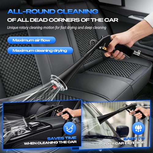 Image of Car Cleaning Gun Detailing Interior Dryer Air Blow Gun, High Pressure Blower Gun, Car Detailing Kit Interior Cleaner, Car Detailing Tools for Car Quickly Blasts Dirt and Dust Works with Air