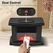 Mini 1000W 3D Electric Fireplace,Portable Electric Fireplaces,Freestand Practical Heater Flame Stove Realistic Effects for Living Rooms, Bedrooms, Basements,RVs, Offices