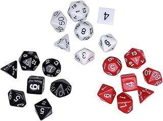 BCOATH Conjunto De 4 Dados De Jogo Dados Multifacetados Dados De 20 Lados Conjunto De Dados Europeus E Americanos Conjunto De Dados Para Conjunto De Dados Poliédricos